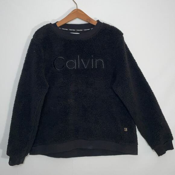 Calvin Klein Sherpa Sweater - Size L - Fabulous‎ & Soft - Picture 1 of 9